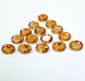 Natural Brazilian Citrine Loose Gemstone For Earrings Making Oval Faceted 3X5MM - Picture 1 of 7
