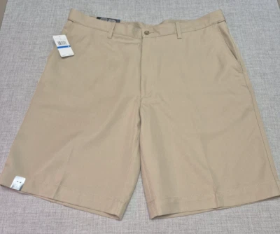 Pantalones Cortos de Golf PGA TOUR Tostados Para Hombre 38 Poliéster UPF 50 Absorbente, Nuevos con Etiquetas Foto 1 de 4