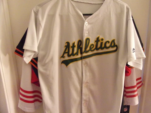 Vintage Oakland Athletics # 54 Sonny Gray Button Front Jersey Y/XL Cover