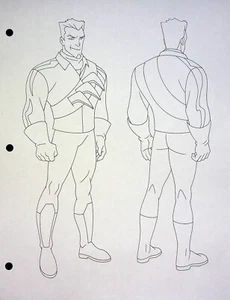 Superman Batman Public Enemies JEFF JOHNSON ART Produktion handgezeichnetes Modell - Bild 1 von 2