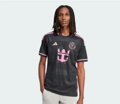 Inter Miami CF 23/24 Away Adidas Authentic Black Soccer Jersey Size L NWT - Image 1 of 4