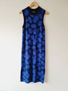 GORMAN Blue Sleeveless Stretch Knit Shift Dress SIZE 8 - Foto 1 di 6