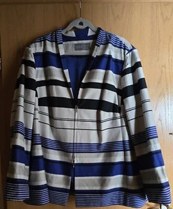 Ulla Popken Selection Blazer Gr. 54 Mehrfarbig mit 2-Wege Reißverschluss - Bild 1 von 7