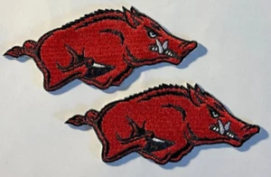 toppa rasoio arkansas Univ. di Arca 3,75" ferro su toppa toppa arkansas toppa 2 pz. - Foto 1 di 4