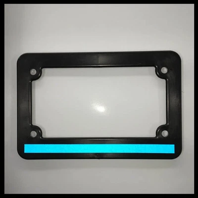 Motorcycle Scooter Blank Plastic License Plate Frame Tag Holder New Plain USA - Image 1 of 2