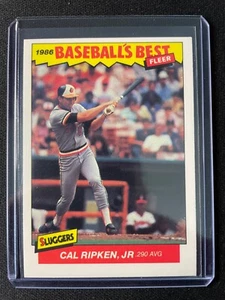 Fleer Baseball's Best Sluggers vs. Pitchers 1986 Cal Ripken Jr #28 de 44 Orioles - Imagen 1 de 1