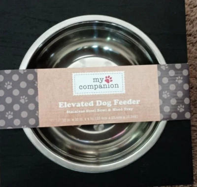Alimentador elevado para perros My Companion 10 pulgadas/10 pulgadas x4 pulgadas Foto 1 de 3