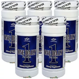 5 x Daily 4 Men Complete Multivitamin Multimineral 100 CT One-A-Day - Picture 1 of 3