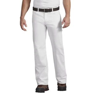 Dickies Men's Relaxed Fit Flex White Painter Tool Pockets Jeans Pants: 32-44 - Picture 1 of 6