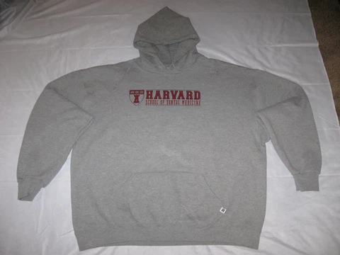 Harvard University School of Dental Medicine Hoodie Sweatshirt Men's 2XL Crimson Cover