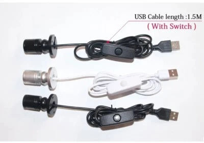 USB Mini LED Spotlight 1W DC5V Surface Mounted For Display Cabinet Showcase - Image 1 of 4