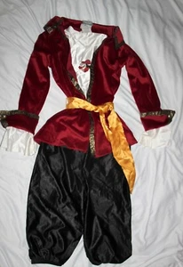 DISNEY STORE PIRATE CAPTIN HOOK 3 PC.COSTUME JACKET,KNICKERS& DICKIE (SZ:4/6) - Picture 1 of 8