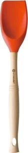 Le Creuset Silicone Gourmet Spatula VS Spoon Shape Orange Heat Resistant JPN NEW - Picture 1 of 7