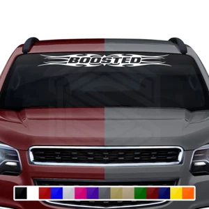 #113 BOOSTED Decal Sticker Windshield Window Vinyl Car Truck JDM Performance - Picture 1 of 5