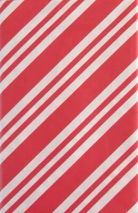 Mainstream Candy Cane Holiday Stripes Vinyl Flannel Back Tablecloth Var Sizes - Picture 1 of 5