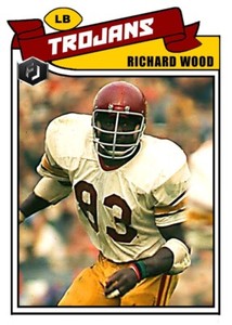 ACEO RICHARD "BATMAN" WOOD USC TROJANS CUSTOM HAND MADE ART CARD