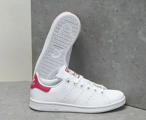 Adidas Originals Big Kids' STAN SMITH Shoes White/Bold Pink FX7522 f - Picture 1 of 1
