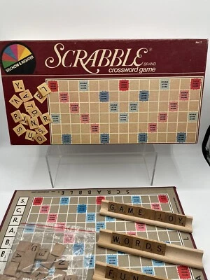 Scrabble Crossword Board Game 1983 Selchow and Righter Complete Game Made In USA - Image 1 of 4
