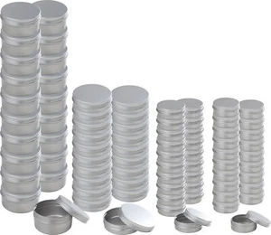 VBS XXL latas de crema REDONDAS con tapón de rosca de aluminio 20 piezas latas - Imagen 1 de 22