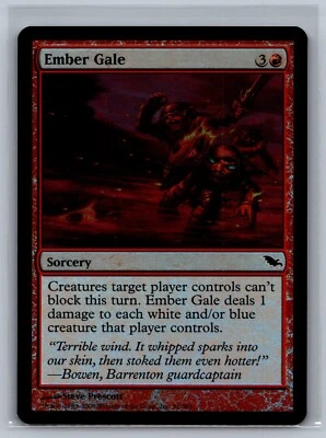 Magic The Gathering Shadowmoor Ember Gale #91/301 Foil MTG TCG CCG - Image 1 of 2