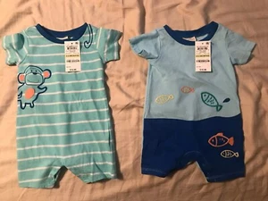 Set di 2 tute da sole bambino First Impressions (taglia 0-3 mesi) - Foto 1 di 9