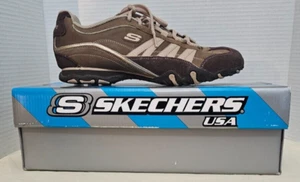 Sneakers da passeggio sportive Skechers donna stampa Serrano 46110 taglia 9,5 marrone chiaro - Foto 1 di 7