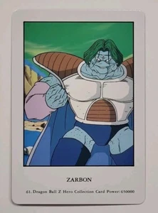 DRAGONBALL Z HERO COLLECTION 1 #61 ZARBON AMADA ARTBOX 1995 - Picture 1 of 2