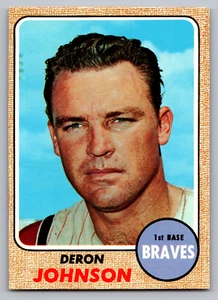 1968 TOPPS #323 DERON JOHNSON BRAVES - Picture 1 of 3
