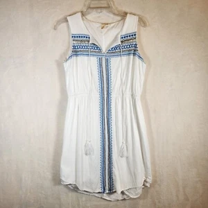 Anthropologie Dress 6 White Kenji Bead Sun Hippie Summer Festival Countrycore - Picture 1 of 9