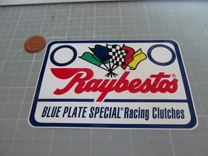 DE COLECCIÓN RAYBESTOS PLACA AZUL ESPECIAL Calcomanía Adhesiva Original Stock Antiguo - Imagen 1 de 1