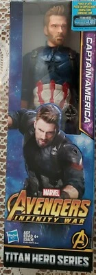 Figura de acción Avengers: Infinity War Titan Hero Series Capitán América 12 pulgadas Foto 1 de 4