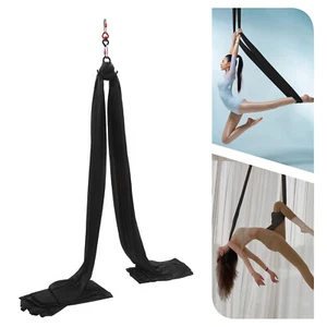 Amaca Yoga Antenna Seta Yoga Swing 2,6X10M Lunga Antigravità Fitness Yoga Volo - Foto 1 di 19