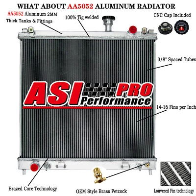 3-ROW Radiator For 2004-2015 2014 2013  NISSAN Armada/TITAN / INFINITI / 5.6L - Image 1 of 4