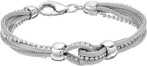 Sterlingsilber 7,5 Zoll reines Silber Mesh Armband - Bild 1 von 4