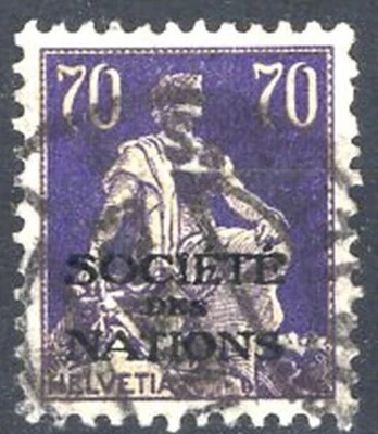 Switzerland 1924 Societe Des Nations Zumstein 22 Used CV €40 Lot 967 - Image 1 of 2