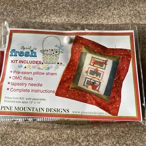 Pine Mountain Designs April Kissen Schein KIT 12”X14” Frühling Ostern Küken NEU - Bild 1 von 4