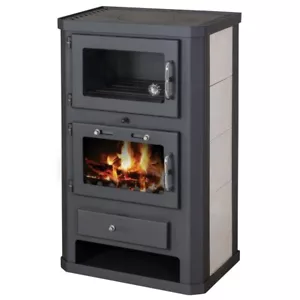 EEK A Kaminofen mit Backfach+Herdplatte Victoria Comfort KF Kachel -10 Kw - Bild 1 von 3