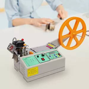 280W Webbing Cutting Machine Automatic Hot & Cold Tape Cutter For Elastic Band - Picture 1 of 14
