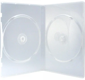 50 Professional DVD Hüllen 2er Box 14 mm für je 2 BD / CD / DVD transparent - Bild 1 von 1