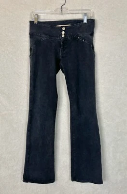 Pantalones de mezclilla Beverly de colección Y2K tiro bajo corte bota detalles de gemas suaves cómodos estilo yoga Foto 1 de 4