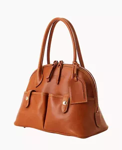 Borsa a mano Dooney & Bourke fiorentina in pelle a cupola usata naturale - Foto 1 di 12