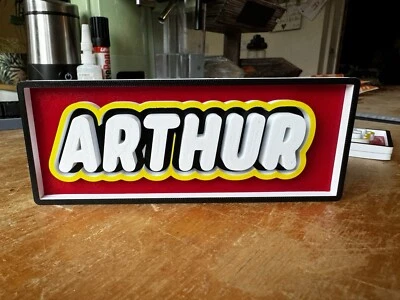 Lego Name Shelf Sign | Your name in a Lego Sign | Free standing  - Image 1 of 4