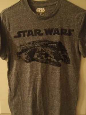 Camiseta Star Wars Manga Corta Gráfica Halcón Milenario Gris Camiseta Pequeña  Foto 1 de 3
