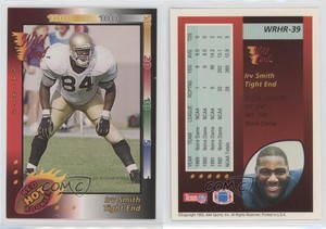 1993 Wild Card Red Hot Rookies Irv Smith #WRHR-39 Rookie RC
