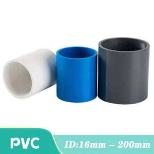 PVC Muffe Rohr Gerade Fitting Klebefittings Plastik Rohr Fittings ID 16mm -200mm - Bild 1 von 9