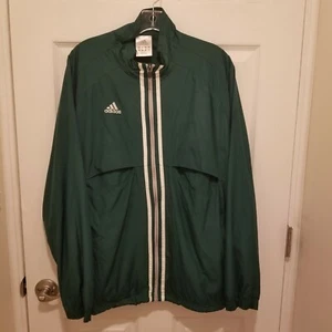Mens Green Adidas Windbreaker Lightweight Jacket Size M - Picture 1 of 12