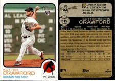 KUTTER CRAWFORD ROOKIE 2022 Topps Heritage Baseball Card #519 BOSTON RED SOX
