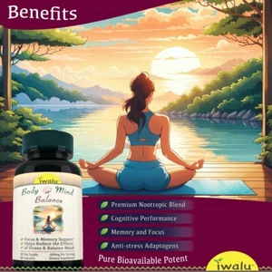 Brain Vitamin Mineral Capsules - Mitochondrial Energy & Brain Health Supplement - Picture 1 of 12