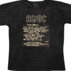 Nueva Camiseta Unisex AC/DC Playball Letras Carbón - Imagen 1 de 3