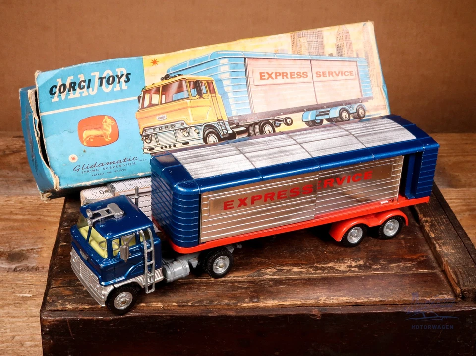 Corgi Major Toys 1137 Ford Tilt Cab 'H' Series with detachable Trailer Box OVP - Bild 1 von 4